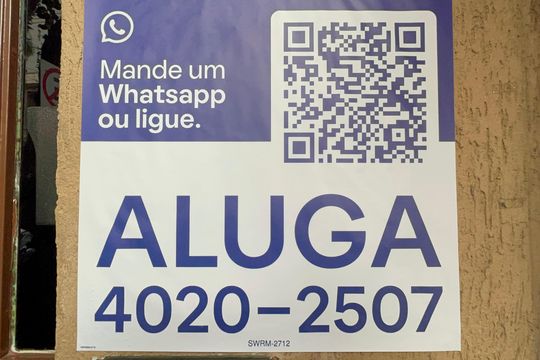 Placa de apartamento para alugar com 1 quarto, 60m² em Sumaré, São Paulo