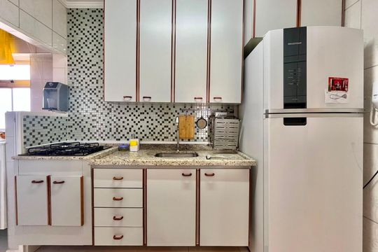 Cozinha de apartamento à venda com 2 quartos, 86m² em Ponte Preta, Campinas