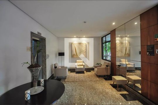 Hall Social de apartamento para alugar com 3 quartos, 156m² em Vila Andrade, São Paulo