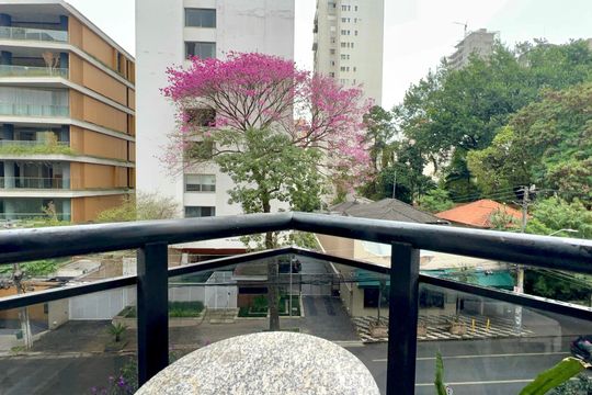 Varanda de apartamento para alugar com 1 quarto, 42m² em Cerqueira César, São Paulo