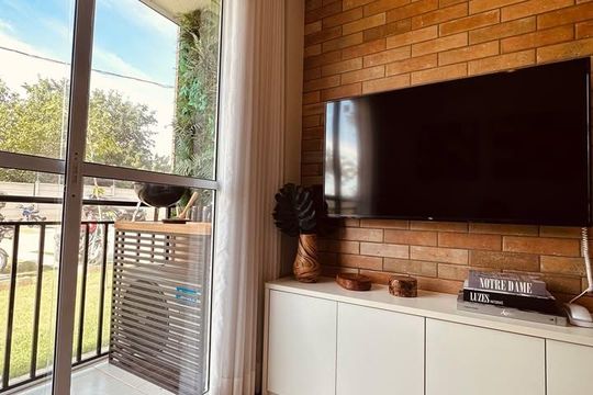 Sala de apartamento à venda com 1 quarto, 41m² em Jardim Garcia, Campinas