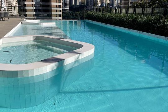 Área externa de apartamento à venda com 1 quarto, 42m² em Vale do Sereno, Nova Lima
