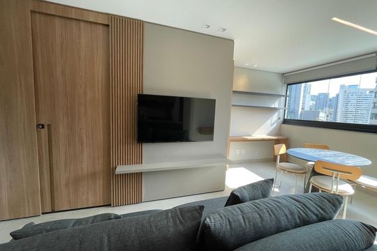 Sala de apartamento à venda com 1 quarto, 42m² em Vale do Sereno, Nova Lima