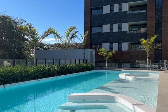 Área externa de apartamento à venda com 1 quarto, 42m² em Vale do Sereno, Nova Lima