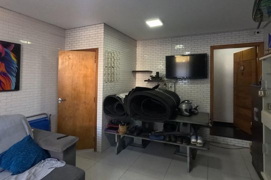 Sala - 1º Piso de casa para alugar com 3 quartos, 145m² em Marapé, Santos