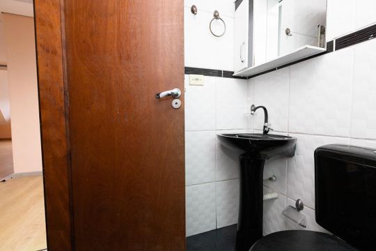 Banheiro da Suíte 4 de casa à venda com 3 quartos, 148m² em Cidade Industrial de Curitiba, Curitiba