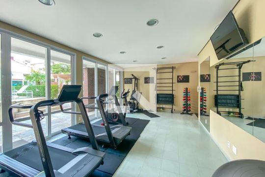 Área comum - Academia de apartamento para alugar com 3 quartos, 133m² em Vila Dayse, São Bernardo do Campo