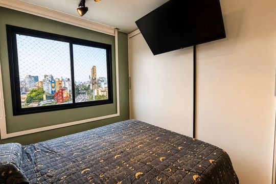 Dormitório - Suíte de apartamento para alugar com 1 quarto, 49m² em Bela Vista, São Paulo