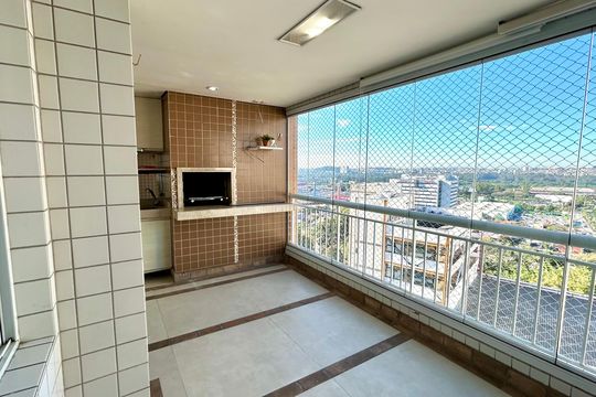 Varanda da Sala de apartamento à venda com 3 quartos, 103m² em Jardim Santa Edwirges, Guarulhos