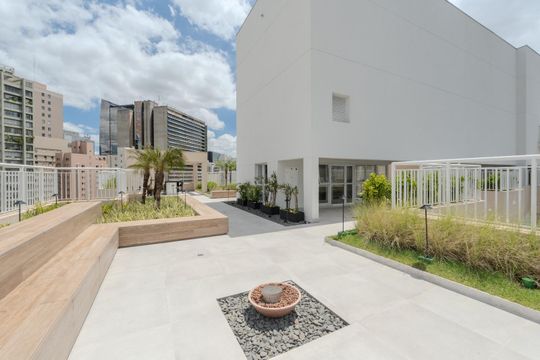 Área comum - Terraço de kitnet/studio para alugar com 1 quarto, 27m² em Bela Vista, São Paulo