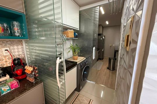 Área de serviço de apartamento à venda com 3 quartos, 89m² em Jardim América, Goiânia
