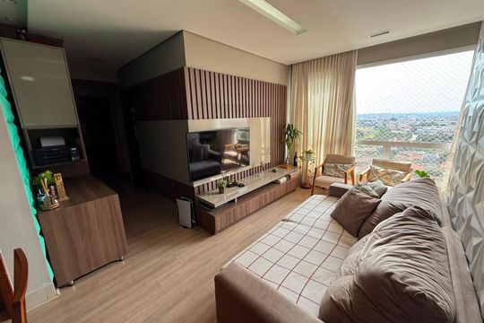 Sala de apartamento à venda com 3 quartos, 89m² em Jardim América, Goiânia