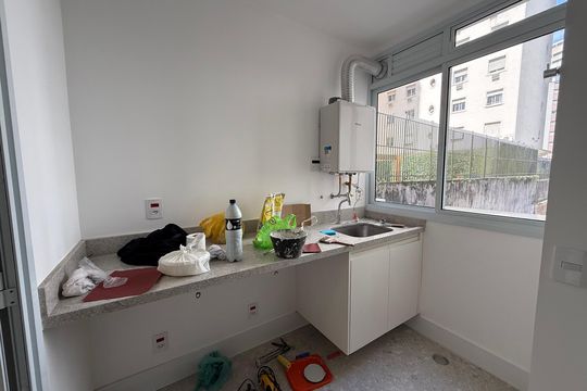 Área de serviço de apartamento à venda com 4 quartos, 210m² em Higienópolis, São Paulo