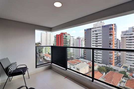 Sala Sacada  de apartamento à venda com 2 quartos, 73m² em Vila Caminho do Mar, São Bernardo do Campo