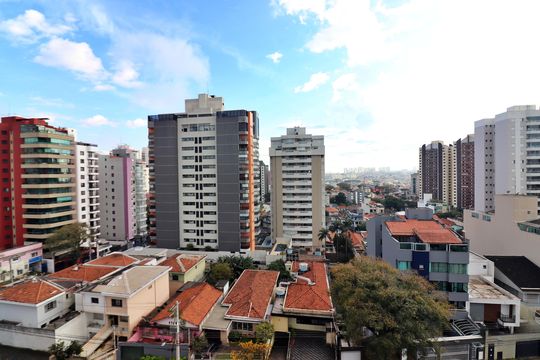 Sala Vista  de apartamento à venda com 2 quartos, 73m² em Vila Caminho do Mar, São Bernardo do Campo