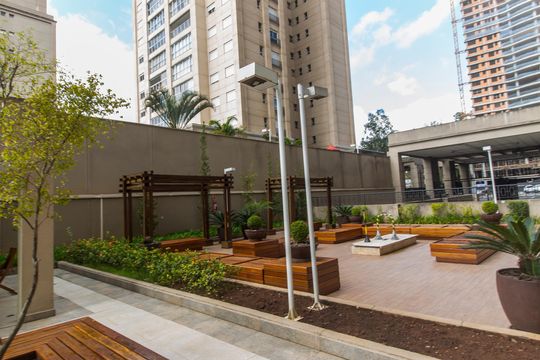 Área comum de apartamento para alugar com 1 quarto, 77m² em Alphaville Conde Ii, Barueri