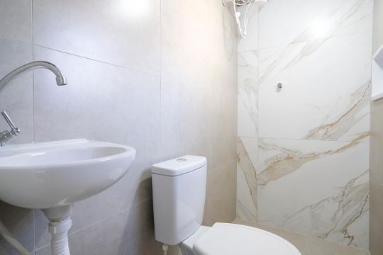 Banheiro de kitnet/studio para alugar com 1 quarto, 30m² em Anchieta, São Bernardo do Campo