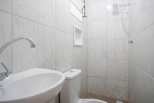 Banheiro de kitnet/studio para alugar com 1 quarto, 30m² em Anchieta, São Bernardo do Campo
