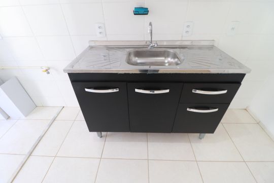 Cozinha  de apartamento para alugar com 2 quartos, 54m² em Maubisa, Ribeirão Preto