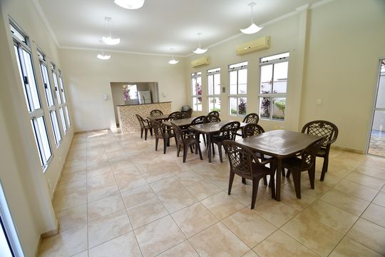 Área comum - Salão de festas de apartamento à venda com 2 quartos, 60m² em Mansões Santo Antônio, Campinas