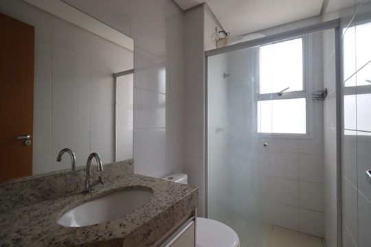 Banheiro da Suíte de apartamento para alugar com 1 quarto, 45m² em Nova Aliança, Ribeirão Preto