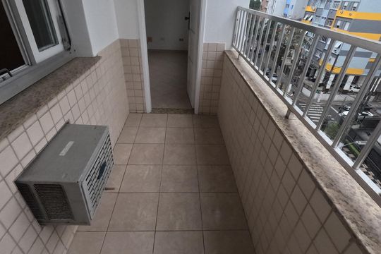 Varanda da Sala de apartamento para alugar com 3 quartos, 93m² em Boqueirão, Santos