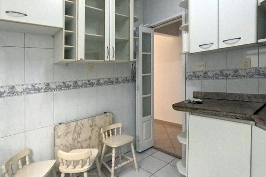 Cozinha de apartamento para alugar com 3 quartos, 93m² em Boqueirão, Santos