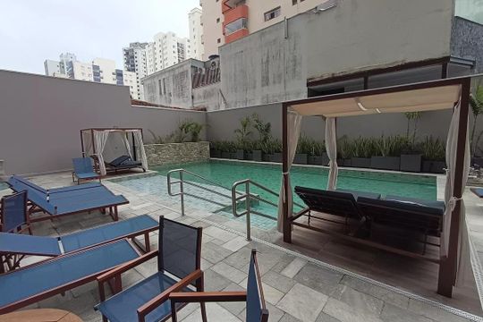 Área comum - Piscina de apartamento para alugar com 2 quartos, 45m² em Vila Guarani (zona Sul), São Paulo