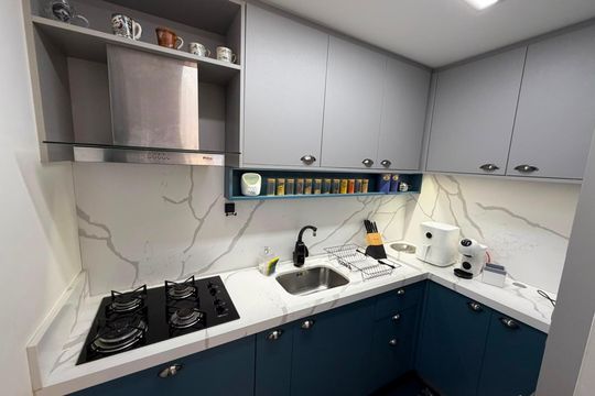 Cozinha de apartamento à venda com 2 quartos, 56m² em Rondônia, Novo Hamburgo