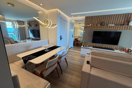 Sala de apartamento à venda com 2 quartos, 56m² em Rondônia, Novo Hamburgo