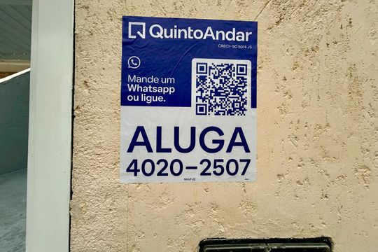 Placa  de casa para alugar com 2 quartos, 70m² em Campeche Central, Florianópolis