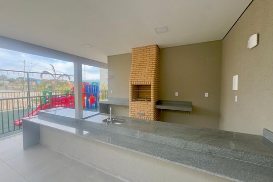Área comum - Churrasqueira de apartamento para alugar com 2 quartos, 48m² em Vila Nova Bonsucesso, Guarulhos