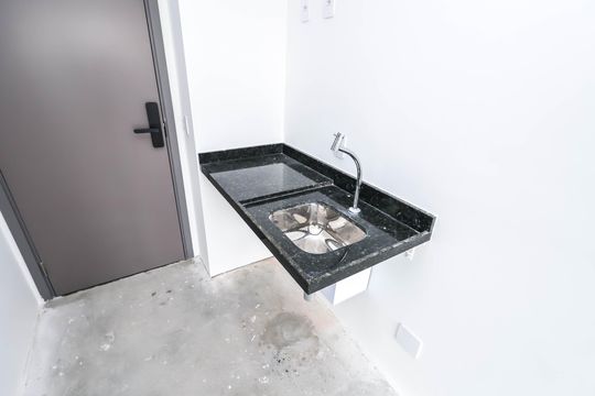 Quarto e Cozinha de apartamento à venda com 1 quarto, 23m² em Vila Mariana, São Paulo
