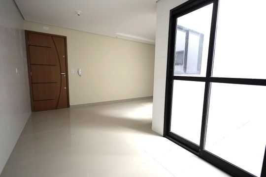 Cozinha de apartamento à venda com 2 quartos, 44m² em Jardim Ocara, Santo André