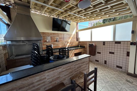 Área comum - Churrasqueira de apartamento para alugar com 3 quartos, 125m² em Todos Os Santos, Rio de Janeiro
