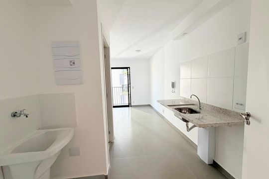 Cozinha de kitnet/studio para alugar com 1 quarto, 25m² em Vila Congonhas, São Paulo