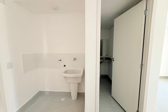 Cozinha de kitnet/studio para alugar com 1 quarto, 25m² em Vila Congonhas, São Paulo