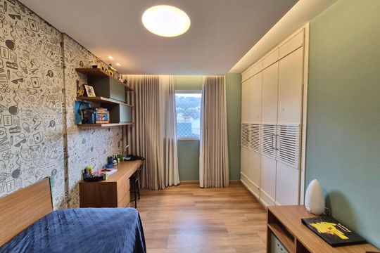Quarto 1 de apartamento à venda com 3 quartos, 130m² em São Bento, Belo Horizonte