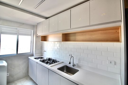 Área de serviço  de apartamento à venda com 2 quartos, 55m² em Vila Guilhermina, São Paulo