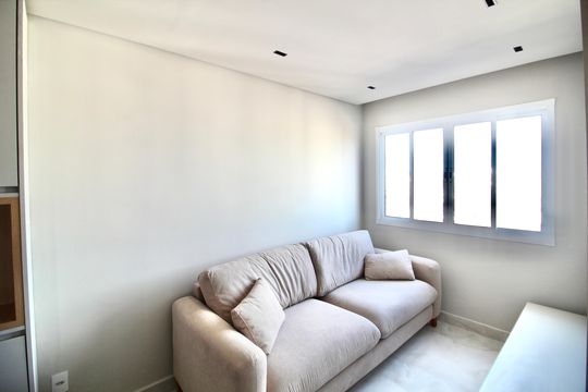 Sala  de apartamento à venda com 2 quartos, 55m² em Vila Guilhermina, São Paulo
