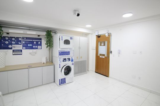 Lavanderia  de apartamento à venda com 2 quartos, 55m² em Vila Guilhermina, São Paulo