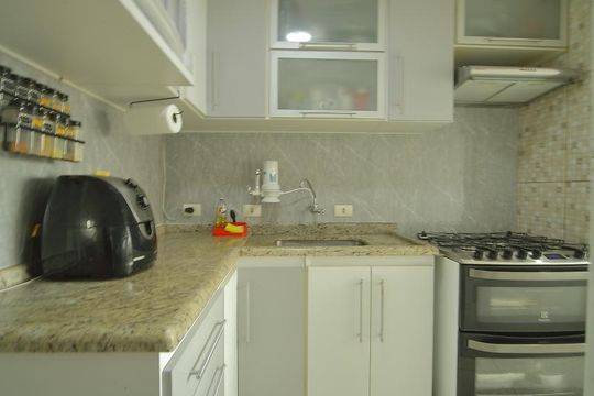 Cozinha  de apartamento para alugar com 2 quartos, 55m² em Conjunto Residencial Pombeva, São Bernardo do Campo