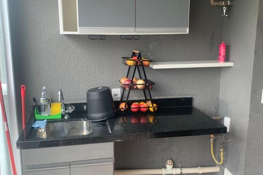 Área de serviço de apartamento para alugar com 1 quarto, 31m² em Vila Santa Clara, São Paulo