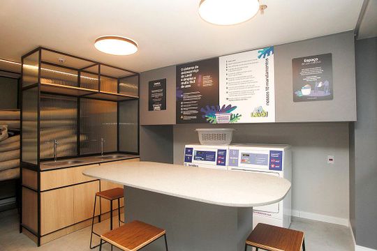 Área Comum - Lavanderia de apartamento para alugar com 1 quarto, 34m² em Cidade Baixa, Porto Alegre