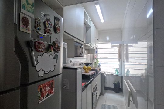 Cozinha e Área de Serviço de apartamento para alugar com 1 quarto, 51m² em Ponta da Praia, Santos