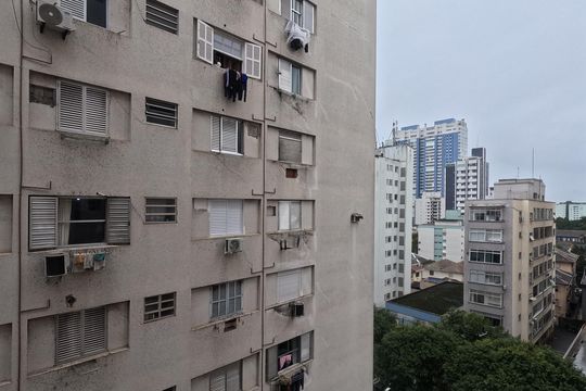 Vista do Quarto 1 de apartamento para alugar com 1 quarto, 51m² em Ponta da Praia, Santos