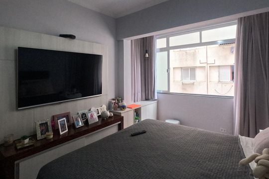 Quarto 1 de apartamento para alugar com 1 quarto, 51m² em Ponta da Praia, Santos