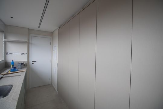 Cozinha - Armários de apartamento à venda com 4 quartos, 167m² em Jardim Leonor Mendes de Barros, São Paulo