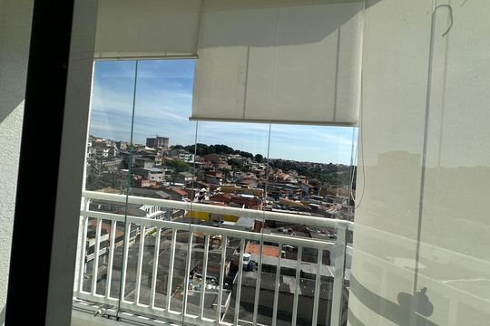 Varanda da Sala de apartamento à venda com 1 quarto, 57m² em Jardim do Líbano, Barueri