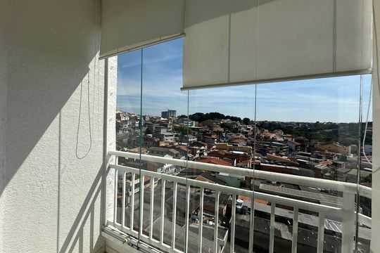 Varanda da Sala de apartamento à venda com 1 quarto, 57m² em Jardim do Líbano, Barueri